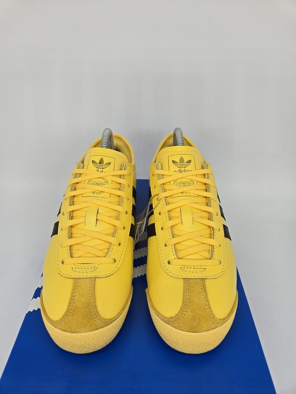 adidas Women's Italia 70s JQ9071 Spring Yellow Dark Brown Shoes Size 9 - Picture 2 of 8